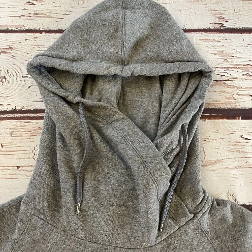 Nike Women's‎ Hoodie Pullover Size Medium Activewear Gray Orange Tag